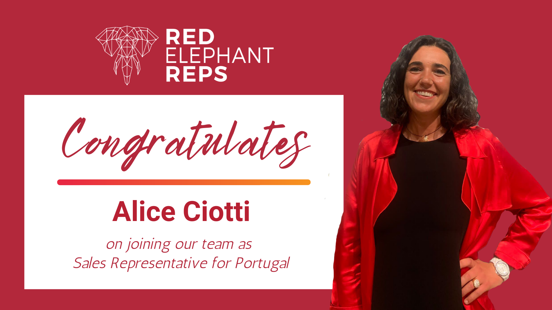Alice Ciotti - Sales Representative for Portugal