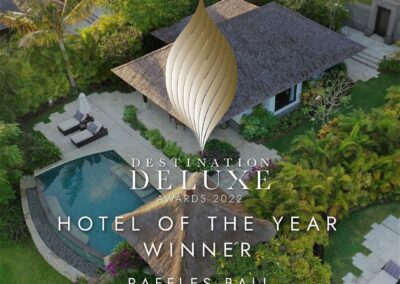 Raffles Bali – Hotel of the Year Winner By Destination Deluxe Awards 2022